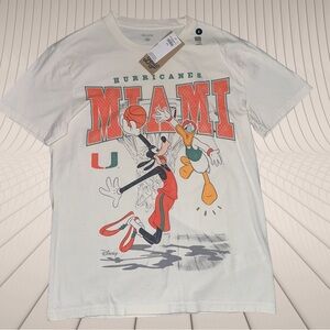 Hollister x Disney White UM Basketball Graphic Tee